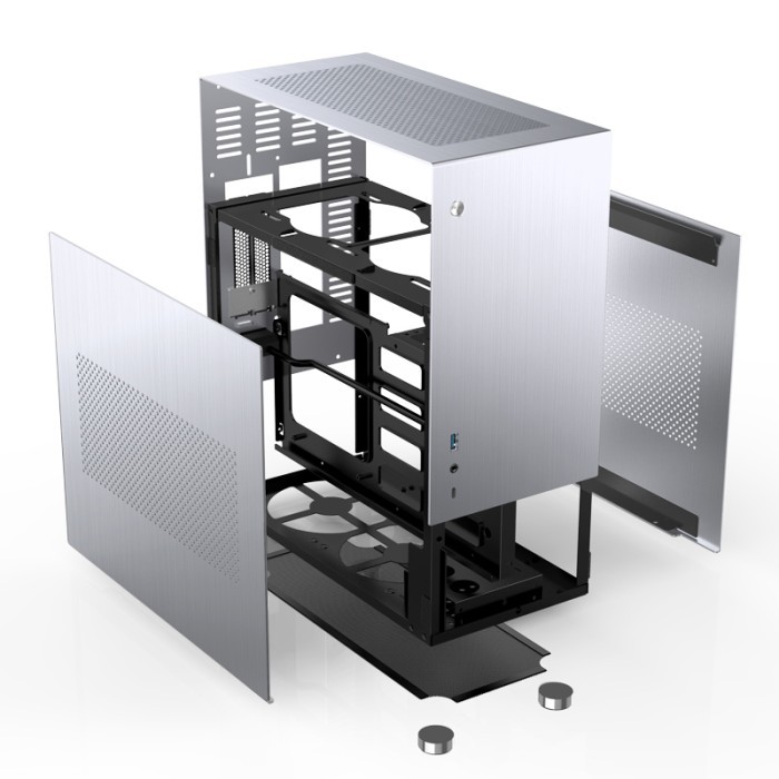JONSBO CASE V10 SILVER ALUMINIUM MINI ITX