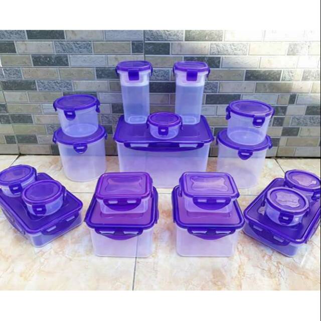 Toples kulkas Set of 18, toples serbaguna