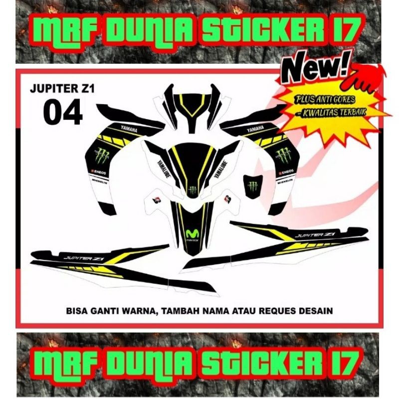 Sticker decal Jupiter Z1 Full Body Striping Jupiter Z1 Sticker Jupiter Z1 Sticker Jupiter Z1 004