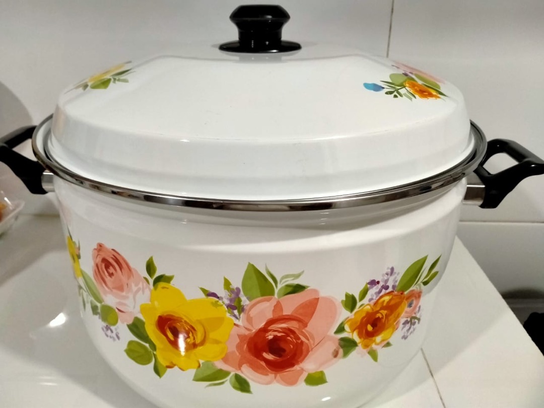 Ideal Panci Oriental Stockpot Enamel Besar Jadul Higenis (cocok Tuk Kanker)