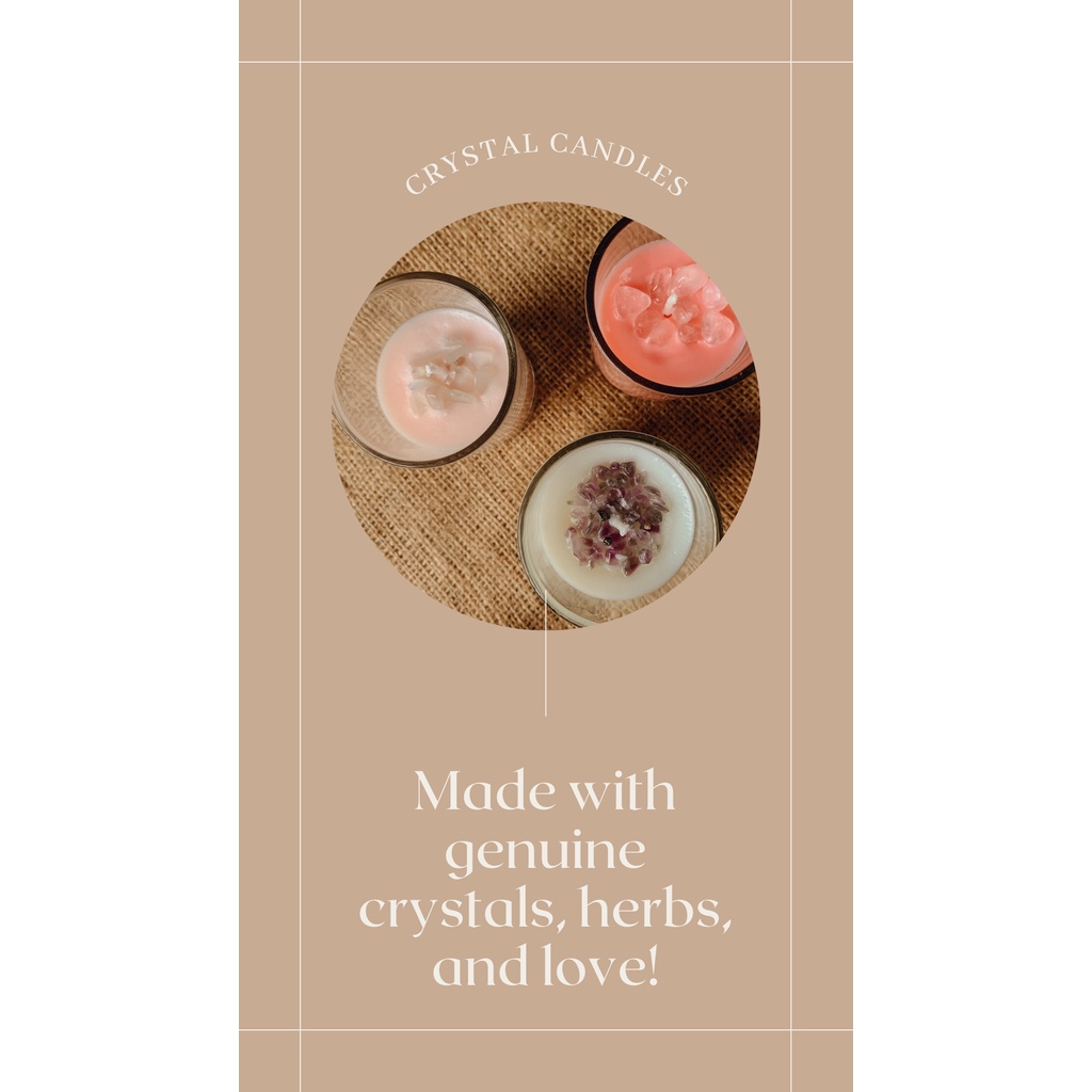 Healing Crystal Candle (Lilin Aromaterapi Crystal)