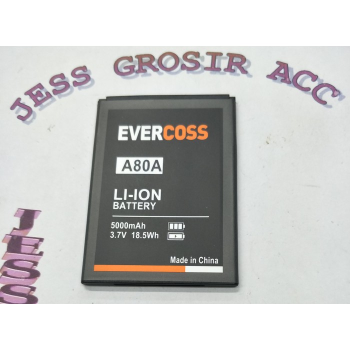 Baterai Battery Evercross Evercoss Cross A80A Elevate Y2 Double Power - Hitam