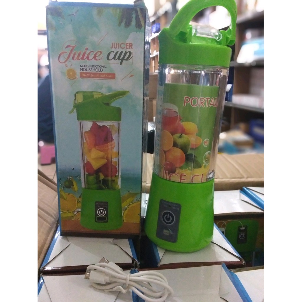 Jual USB Blender Portable Mini Mixer Smoothie Maker Alat Buah JUS Praktis Berkualitas