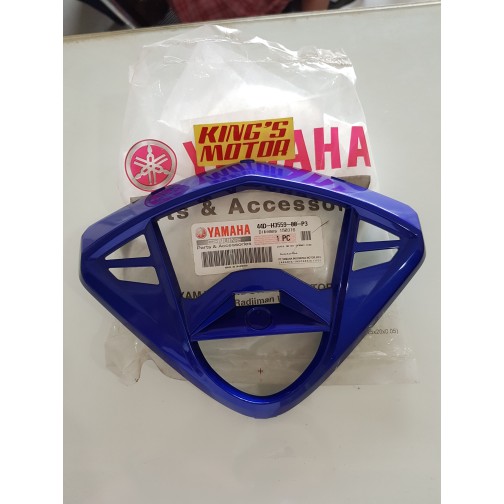 frame,bingkai,cover spido speedometer kilometer xeon biru asli yamaha