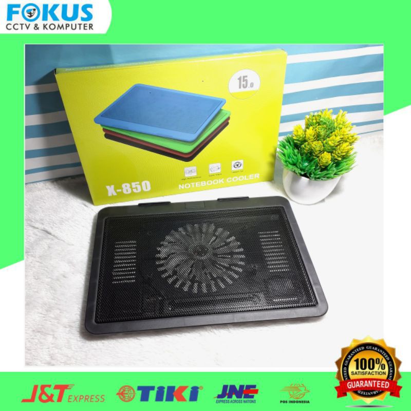 Cooling Pad Laptop K-One X-850 Notebook Cooler 14 - 15inch Big Fan LED