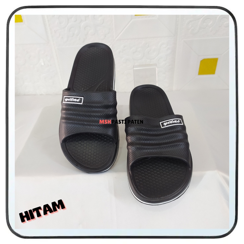 sandal selop karet pria murah tahanj air sandal slide pria original yitai 810 SIZE 35-44