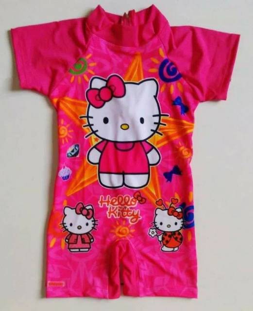 BAJU RENANG ANAK CEWEK HELLO KITTY / KUDA PONY / FROZEN BEN'S ORI ORIGINAL