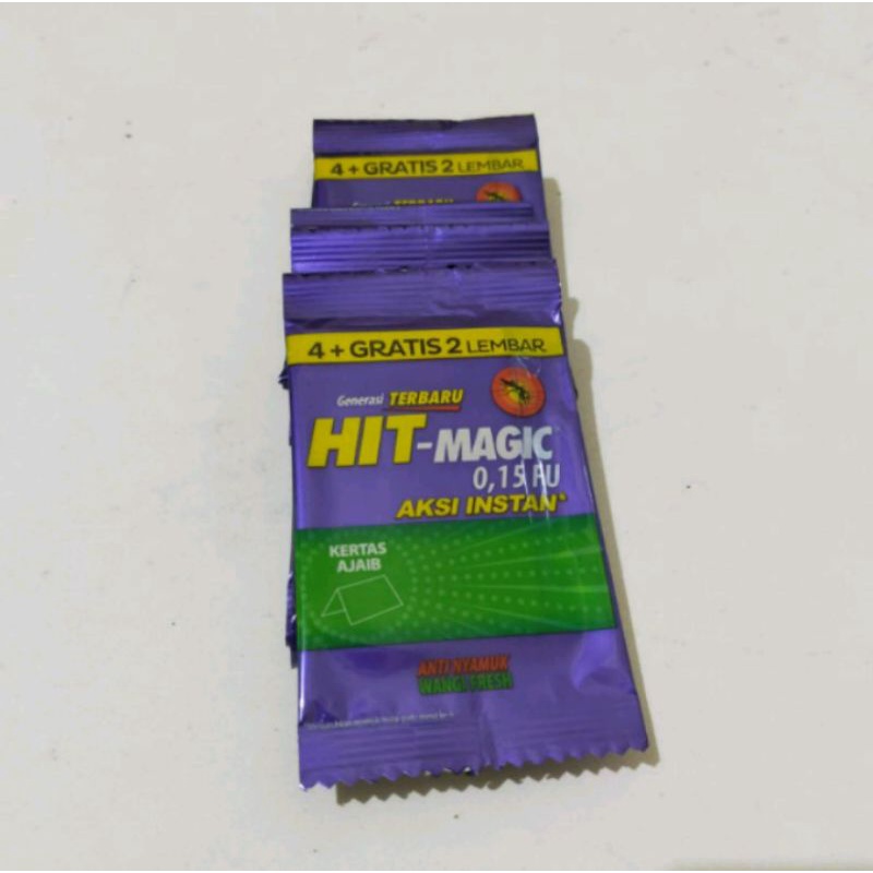 HIT MAGIC OBAT NYAMUK KERTAS BAKAR INSTAN 12 SACHET