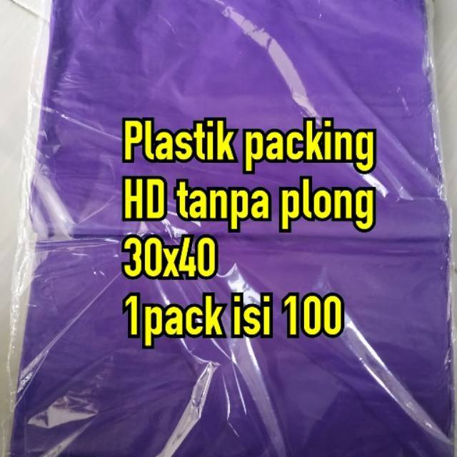 Plastik warna polos Plastik HD tanpa plong/TEBAL 0,4