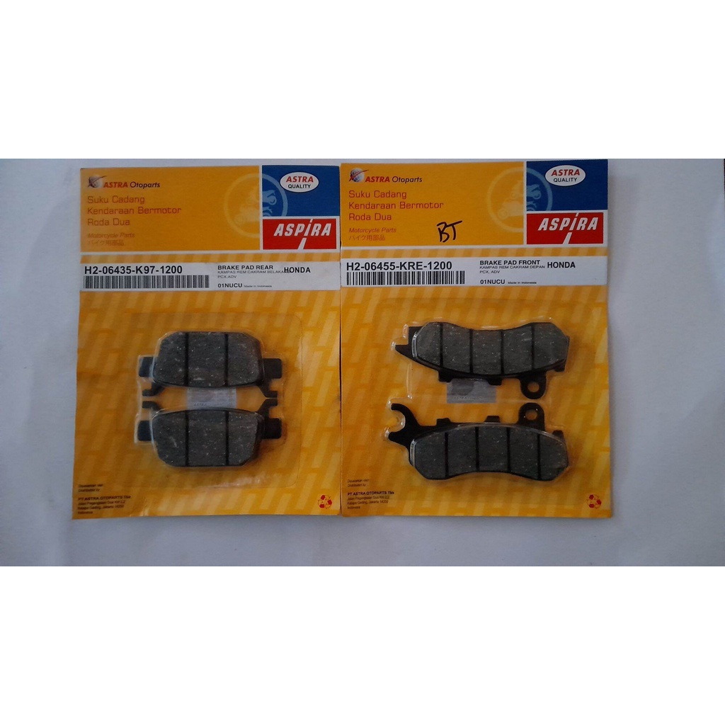 Kampas rem Honda PCX / Kampas depan blakang original PCX / Kampas cakram Honda PCX / Dispad PCX / Ka