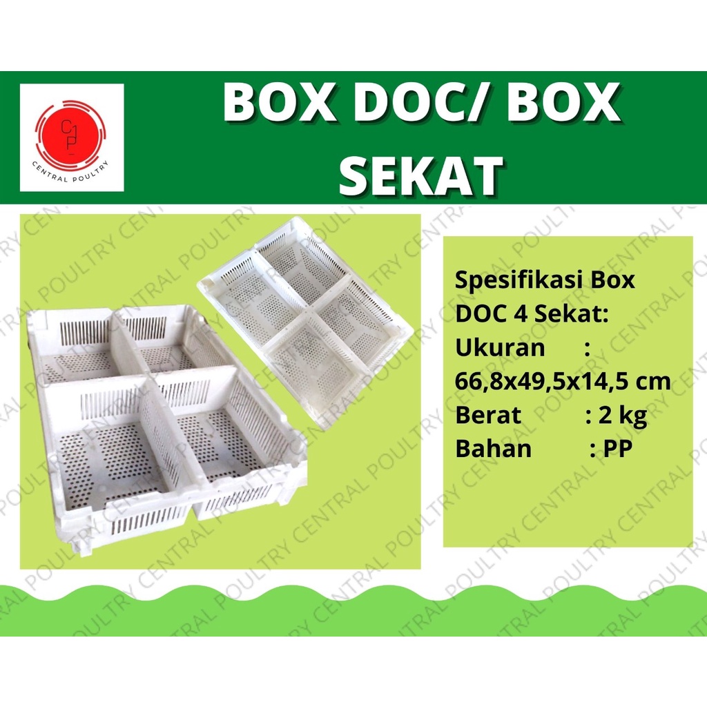 KERANJANG AYAM / BOX DOC SEKAT 4 UNTUK PETERNAKAN AYAM