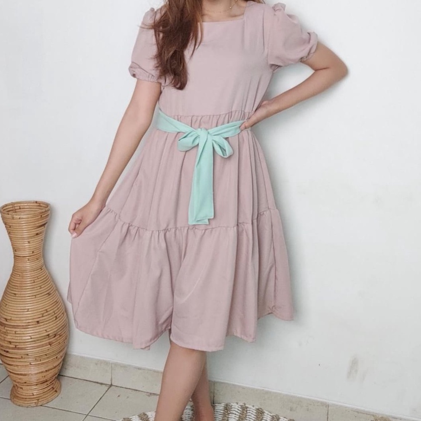 CASSANDRA DRESS/DRESS BAHAN KATUN SHAKILLA/DRESS WANITA/DRESS KOREA/DRESS