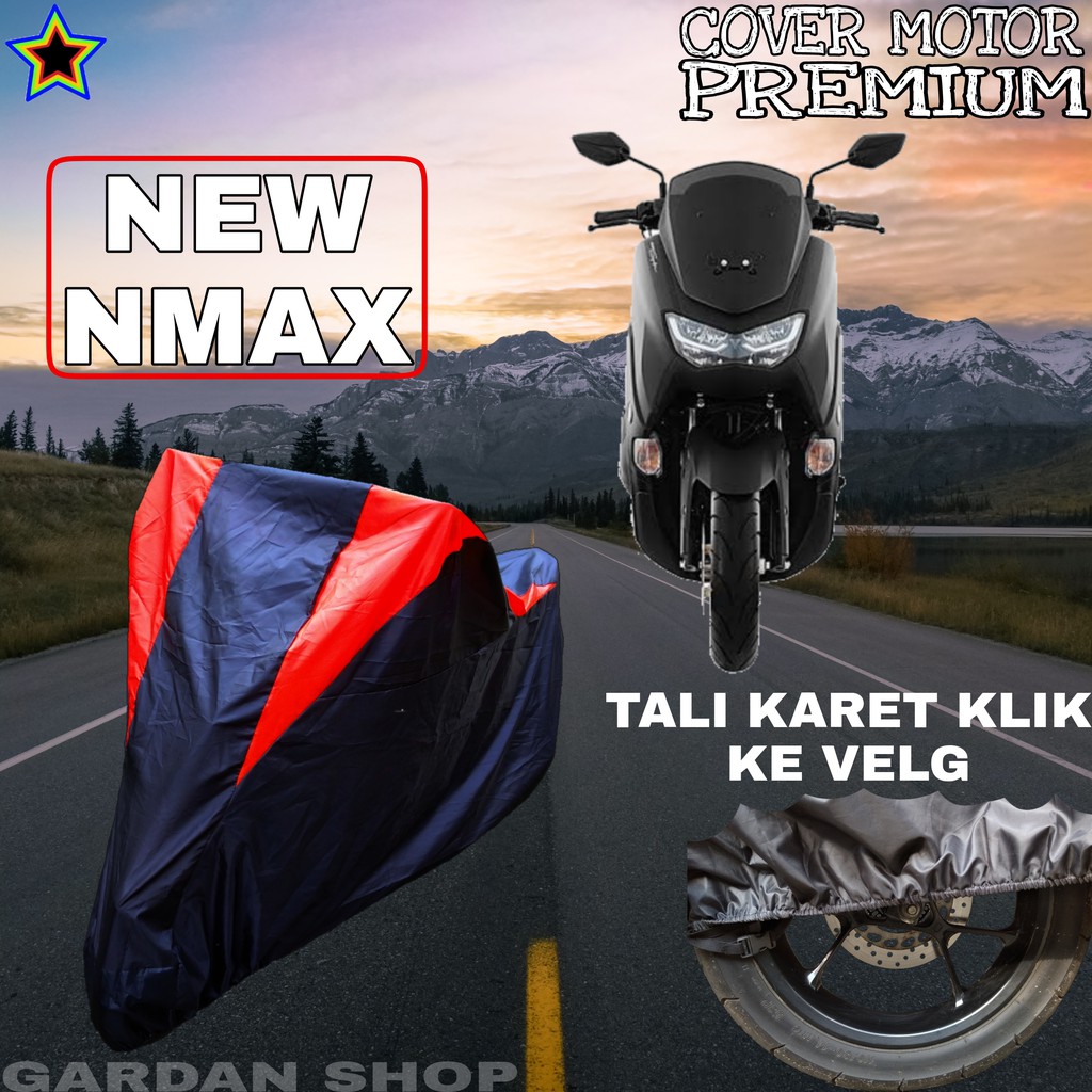 Sarung Motor NEW NMAX Hitam MERAH Body Cover Penutup Pelindung Motor Nmax PREMIUM