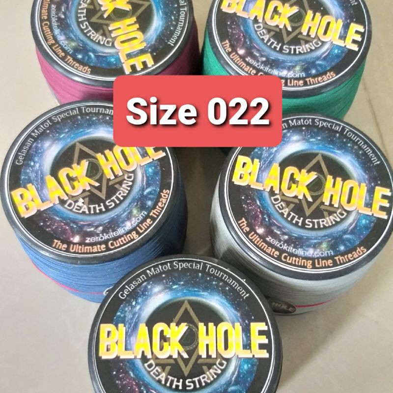 *LIMITED EDITION Gelasan Layangan Senar Mati Total Black Hole 022 Ultimate