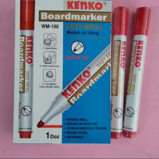 

Spidol whiteboard KENKO VM 100 merah
