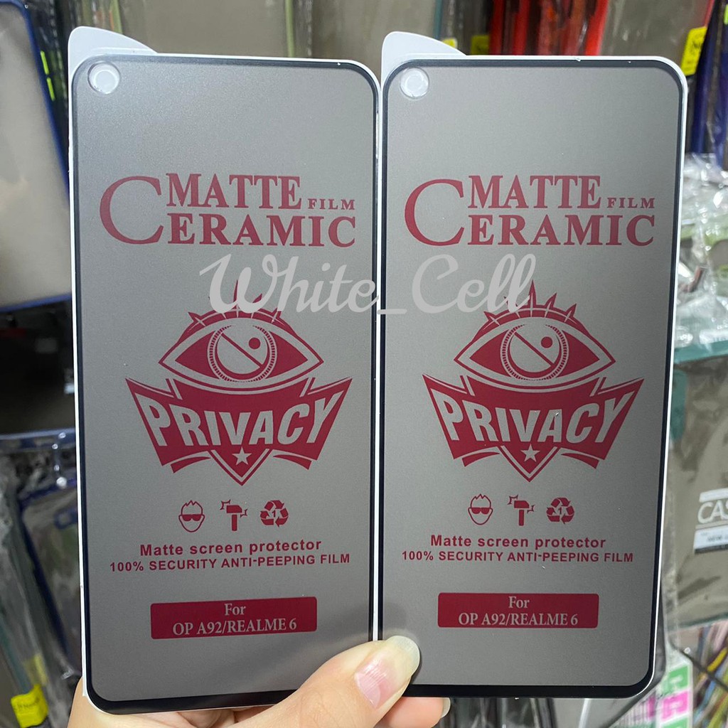 Vivo Y50 Y30 Y30i Tempered Glass CERAMIC SPY Matte Full Screen Guard D2