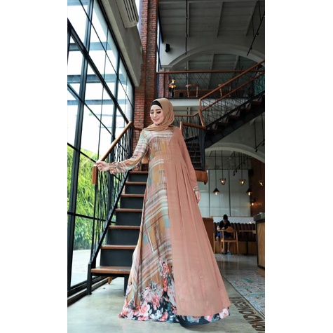 Quinsha Dress Armani silk Premium baju armanisilk