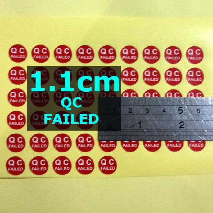 

Sl Qc Failed 1.1Cm Sticker Label Stiker Belimas89 Berkualitas(50)
