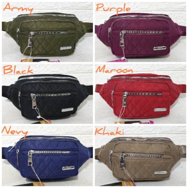 Tas Wanita Import Pinggang Selempang Waistbag Waist Bag CHIBAO Mini CB8001 8001 CB0001 0001 Bordir B