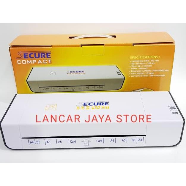 

Mesin Laminating SECURE Compact A4 ORIGINAL