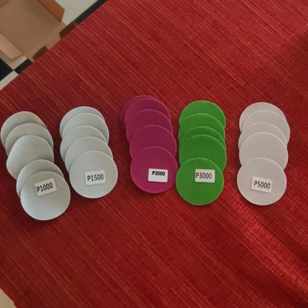 Promo Amplas Bulat mini 2 inch velcro lengkap set Berkualitas