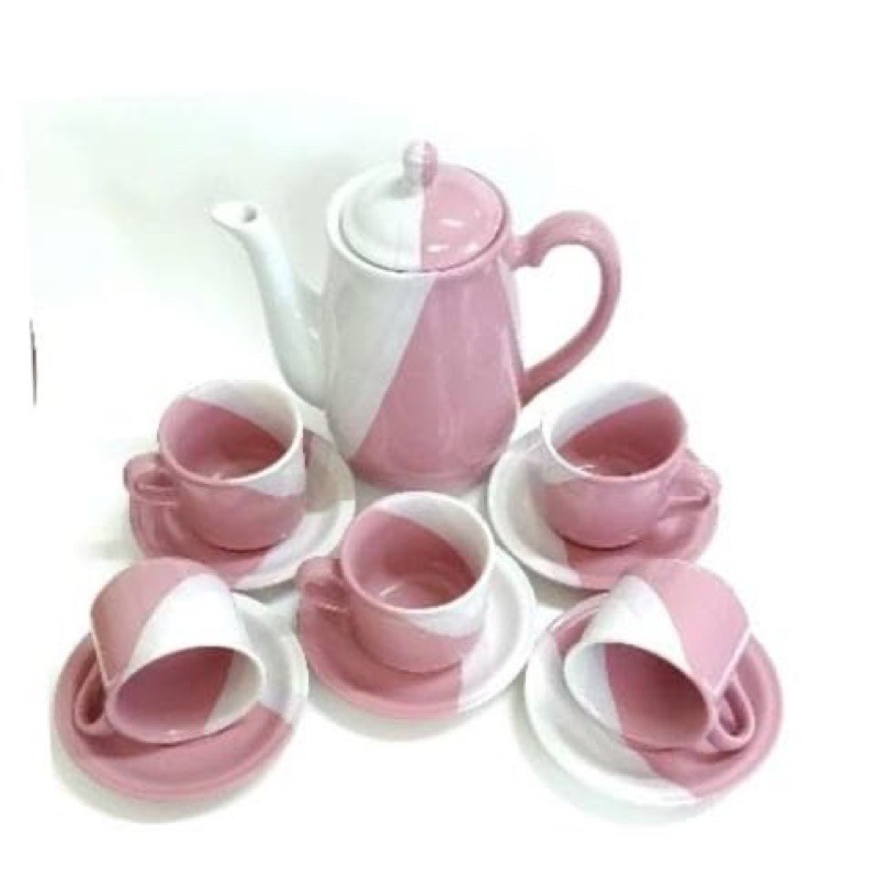 COFFEE SET AKURA 12 PCS CANGKIR TEKO SET QUEEN MARY