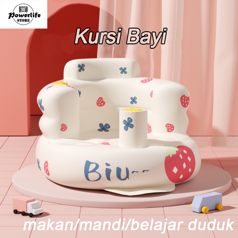 (COD) Kursi Sofa Bayi Tiup PVC Bahan Pompa Angin Sofa Bayi Chair Kursi Makan Bayi Cocok Untuk Bayi Kursi Bayi Pompa Untuk Belajar Duduk Makan Main Dan Mandi Ada Musik Bayi—Kursi Bayi / Sofa