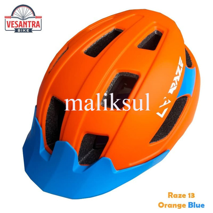 Raze R13 Helm Sepeda Lipat MTB XC AM Enduro ML 57-61cm Orange