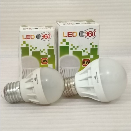 Lampu Led Bola Murah Hemat Merk 360 (3/5/7/9/12/15W)