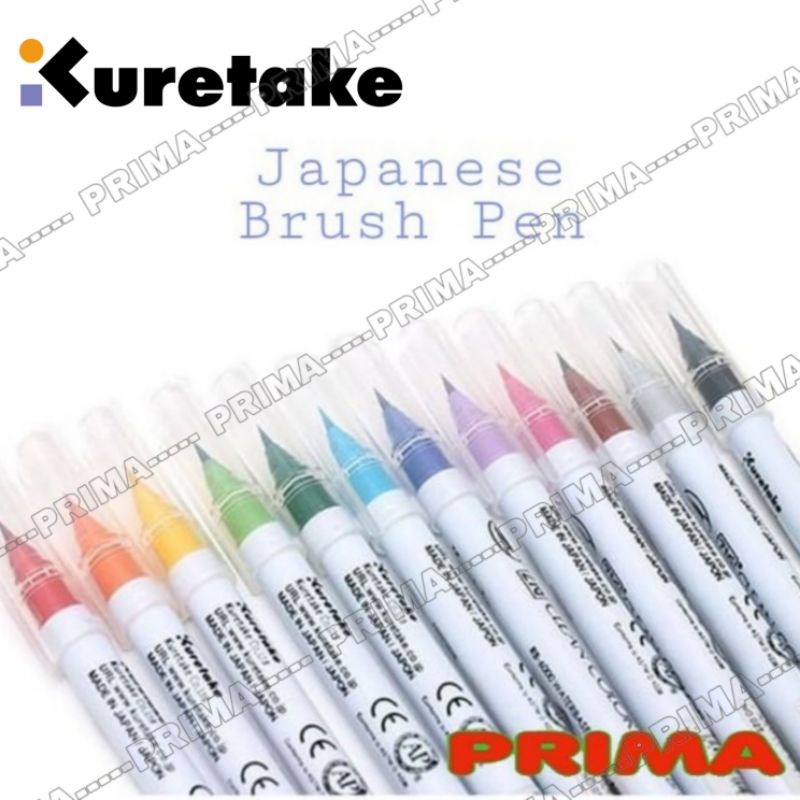 

BRUSH PEN KURETAKE / BRUSHPEN KHUSUS MELUKIS MANGA / KOMIK Original - tersedia semua warna / SPIDOL KUAS JEPANG