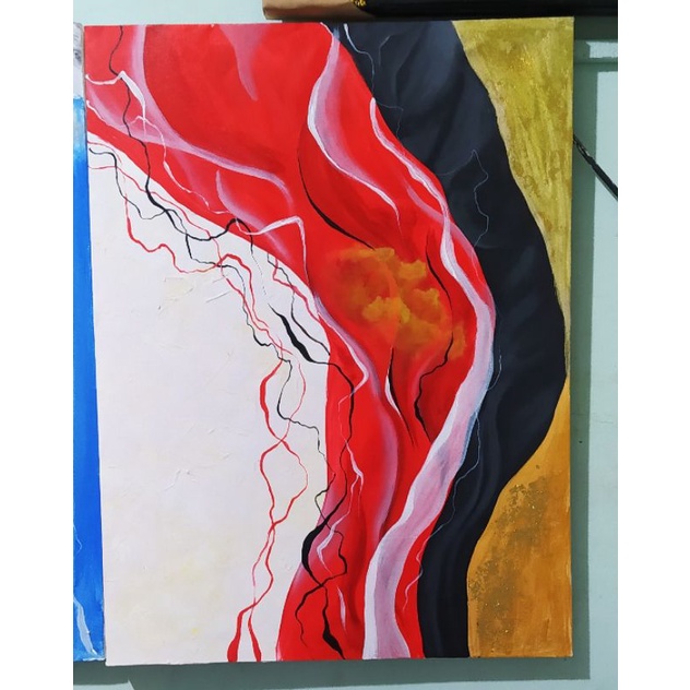 lukisan abstrak minimalis