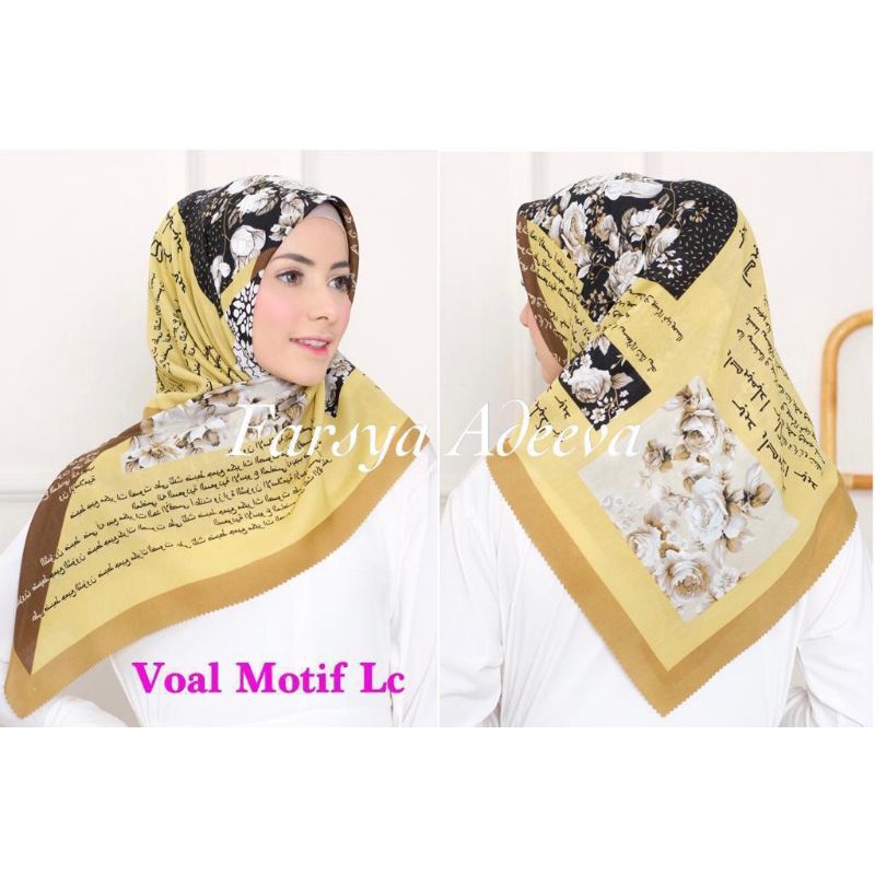 hijab koran/jilbab koran/kerudung koran/denay koran||park 1-Arab bunga kuning