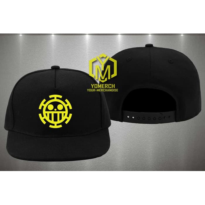 Sale Topi Snapback Snap Back Trafalgar Polos Custom Hat Cap One Piece Anime |