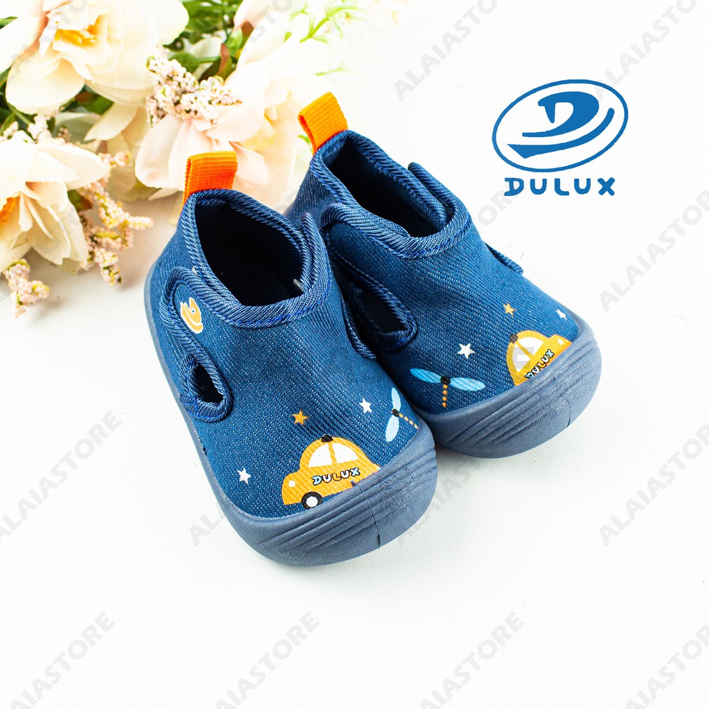 Sepatu bayi anak dulux bx 2033e motif mobil 20-25 / sepatu karet paud anak bayi