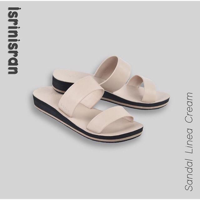 Sandal Selop Wanita - LINEA by ISRIN ISRAN ORIGINAL-Cream