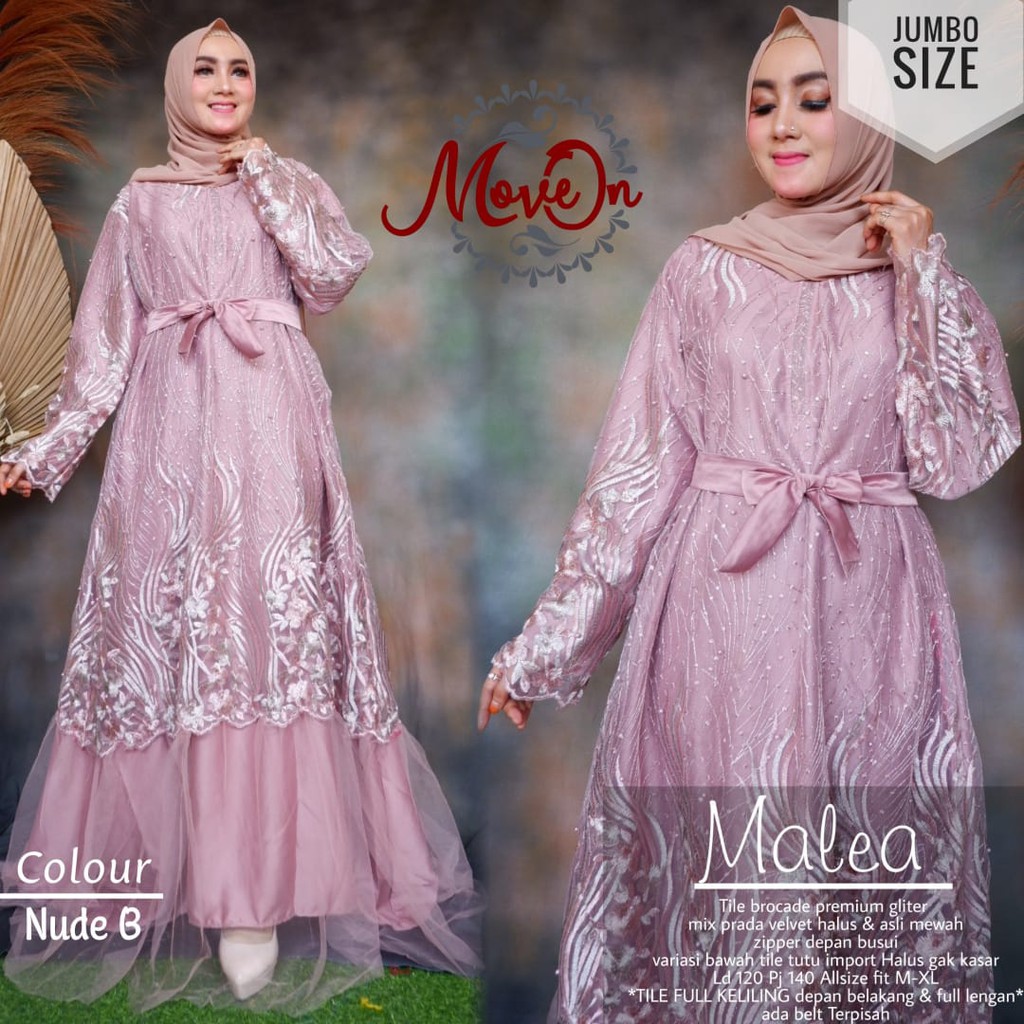 Malea Jumbo Dress Gamis Brokat Busui Size Jumbo Ld 120cm Dress Brokat Busui Jumbo Murah Shopee Indonesia