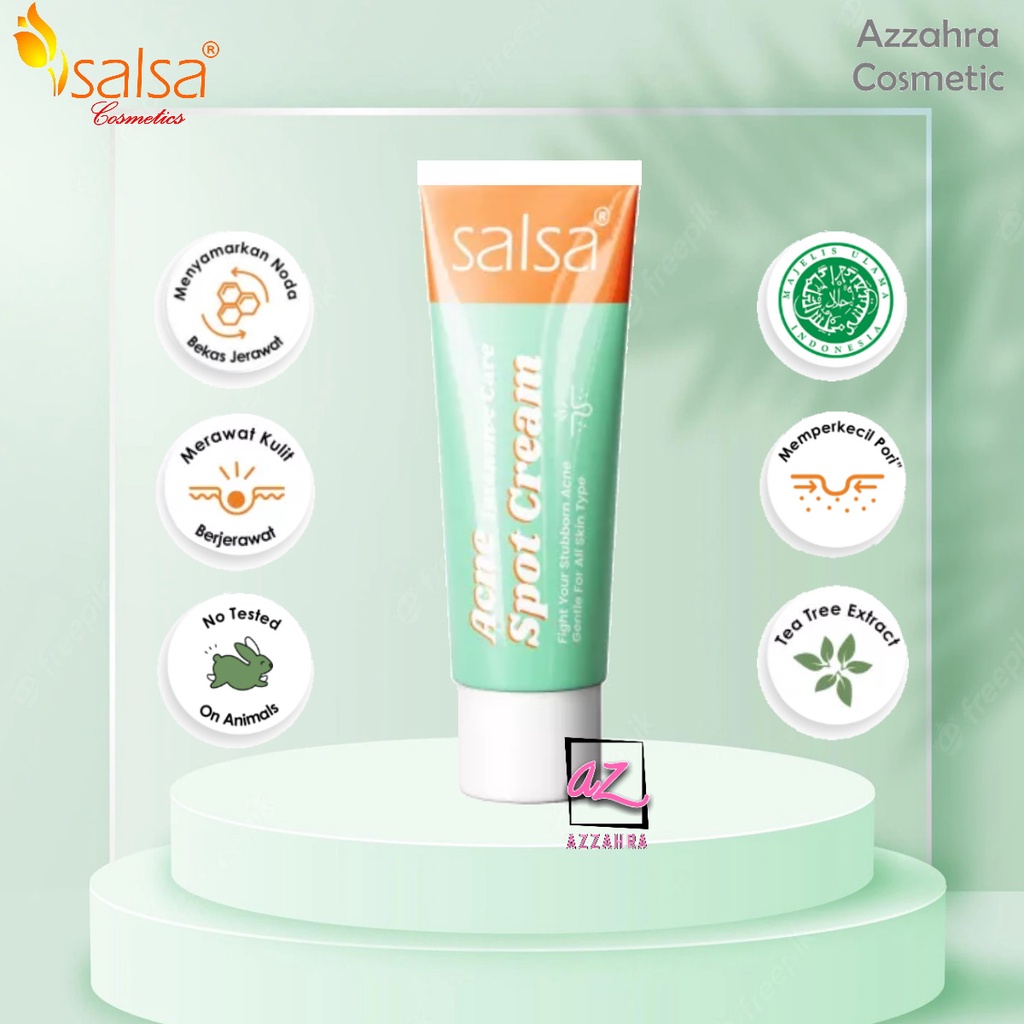 SALSA Acne Spot Care Cream / Acne Cream / Cream Jerawat - 15gr