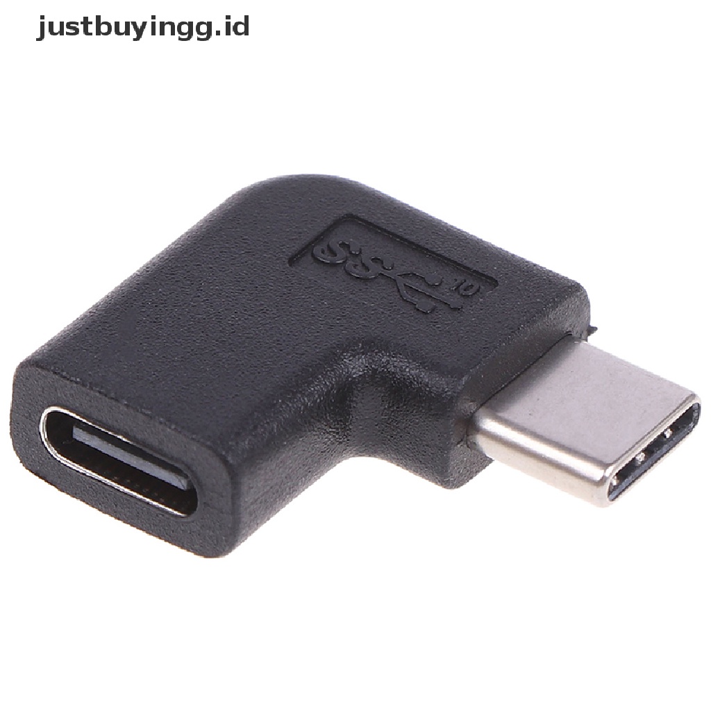 Adaptor Konverter Sudut Kanan 90 Derajat Usb 3.1 Tipe C Male Ke Female Usb-C