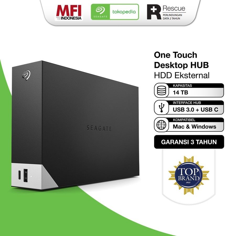 Seagate One Touch Desktop HUB 14TB - HDD Hardisk Eksternal 3.5