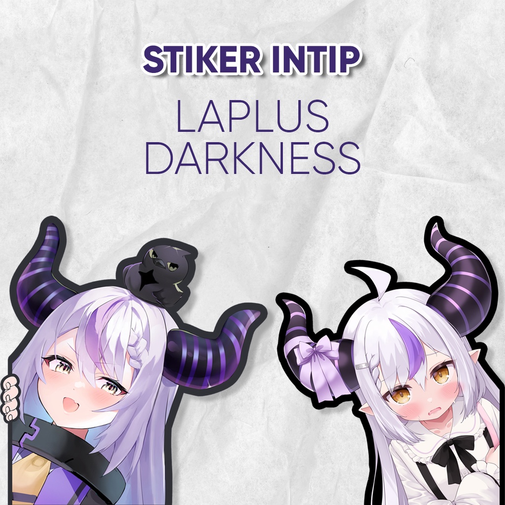 

Stiker Laplus Darkness Intip Samping Hololive Anime Sticker Waterproof