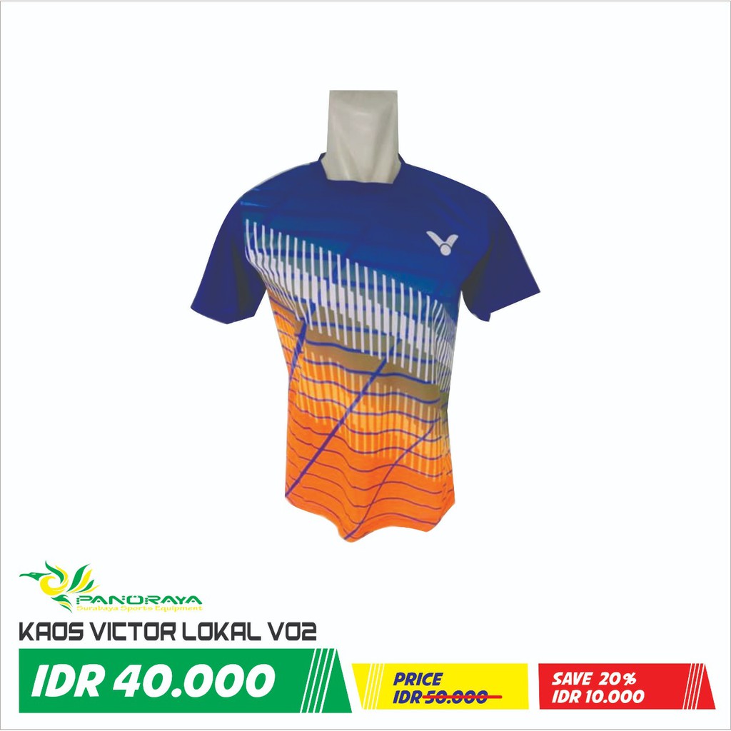 Baju Badminton Bulutangkis Lokal Victor V02