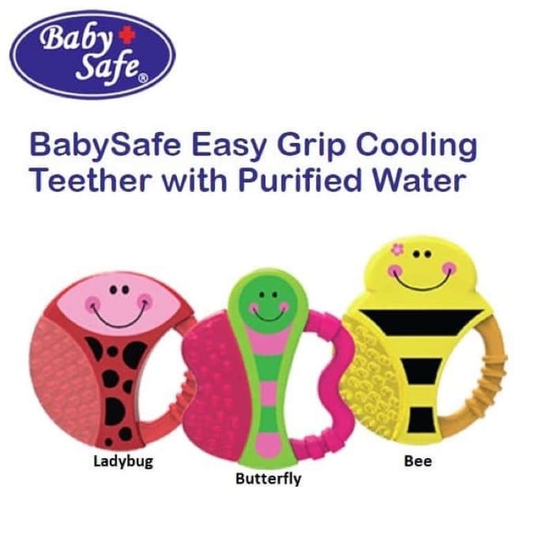 Baby Safe Easy Grip Cooling Teether with Purified Water TT002 Babysafe teether Gigitan Bayi