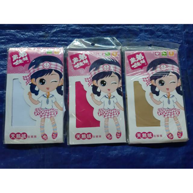 Stoking anak perempuan cewe ddmm tebal - putih