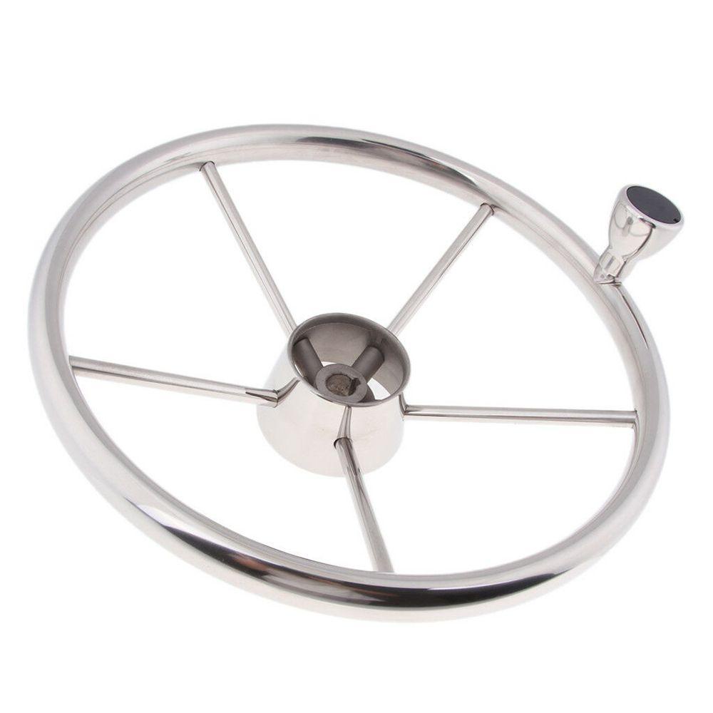 Setir TOP Yacht 13.5inch Perahu Stainless Steel 5jari