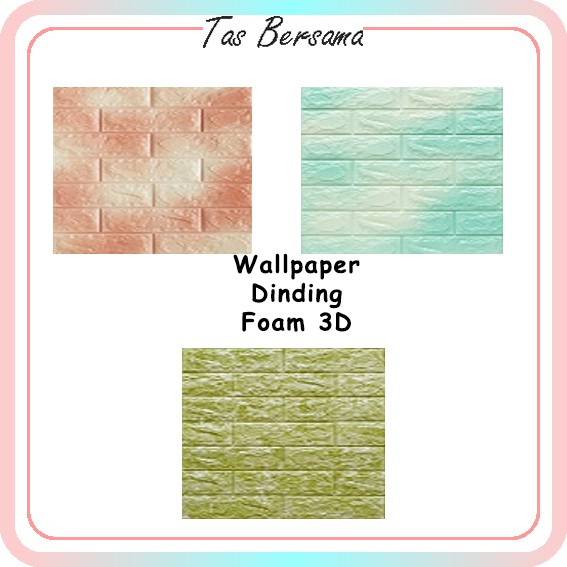 Wallpaper Dinding Foam 3D Kecil Motif Kayu Gradient / walpaper dinding Foam 512