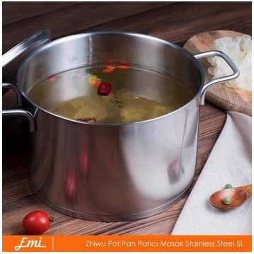 Zhiwu Pot Pan Panci Masak Stainless Steel 5L GJT01CM