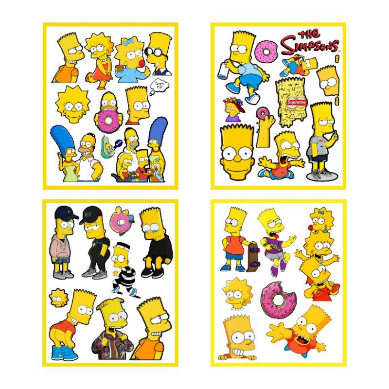 Simpsons Stiker Transparant