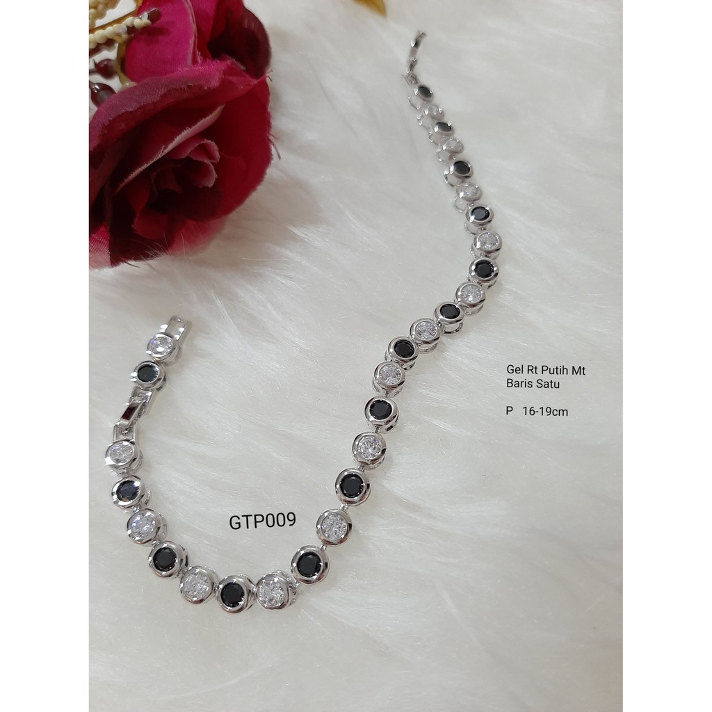Gelang Rantai Putih Xuping Mt Baris Satu GTP009
