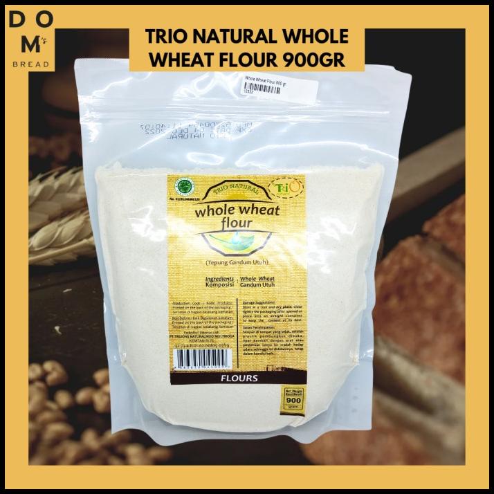 

Tepung Gandum Halus Trio Natural (Whole Wheat Flour) 900 Gr