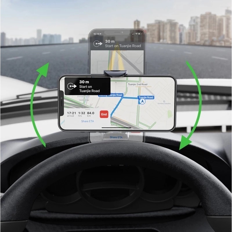 1 Pc Bracket Dudukan Handphone Universal Rotasi 360 ° Multifungsi Untuk Dashboard Mobil